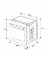Horno Multifunción - Beko BBIMA13300XS, 60 cm, Hidrólosis, AirFry, Cristal Negro