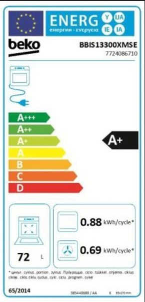 Etiqueta de Eficiencia Energética - BBIS13300XMSE