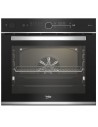 Horno Multifunción -  Beko  BBIS13400XMSWE, 60 cm, Vapor, Paredes catalíticas, Wi-Fi,  Cristal Negro
