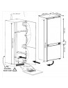 Frigorífico Integrable - Beko BCSE400E40SN, Cíclico, HarvestFresh, 1.94 x 0.69 metros
