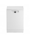 Lavavajillas Libre Instalación - Beko  BDFN26640WC, 16 servicios, 3ªBandeja, CornerIntense, 44 dB, 60 cm, Blanco