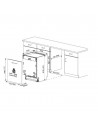 Lavavajillas Integrable - Beko BDIN38650C, 16 servicios, 43 dB, 60 cm, CornerIntense, DeepWash, 3ªBandeja