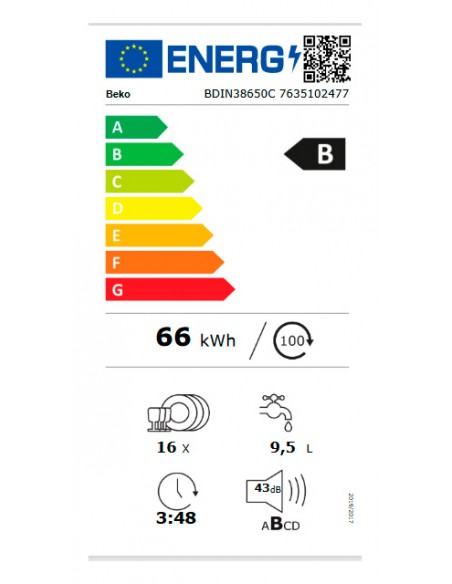 Lavavajillas Integrable - Beko...
