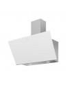 Campana Decorativa - Beko BHCA96641BWHS, 90cm, 58 dB, Cristal Blanco