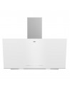 Campana Decorativa - Beko BHCA96641BWHS, 90cm, 58 dB, Cristal Blanco