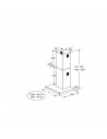 Campana Decorativa - Beko BHCB91622BXH, 90cm, 68 dB, 613 m³/h, Inox