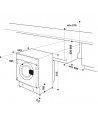 Lavadora Secadora  Integrable - Whirlpool BI WDWG 861485EU, 8/6Kg, 1400 RPM