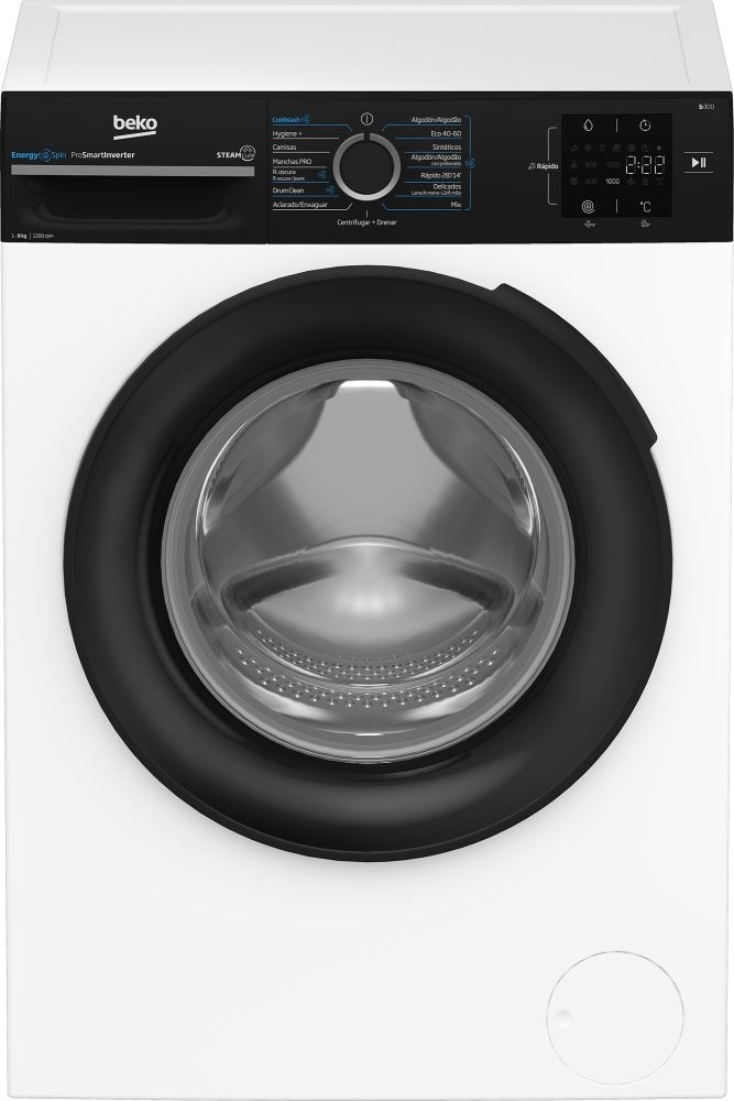 Beko – Lavadora Beko Energy Spin 8 kg / 1.200 rpm – BM3WFSU38213.