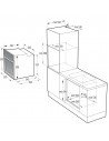 Horno Multifunción - Hisense BSA65226AX, 77 litros, Vapor, Air Fry, Inox