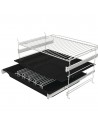 Horno Multifunción - Hisense BSA65334PG, 77 litros, Vapor, Air Fry, Pirolítico, Negro