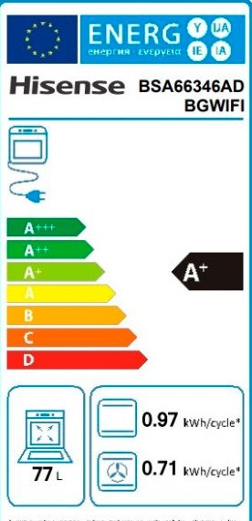 Etiqueta de Eficiencia Energética - BSA66346ADBGWIFI