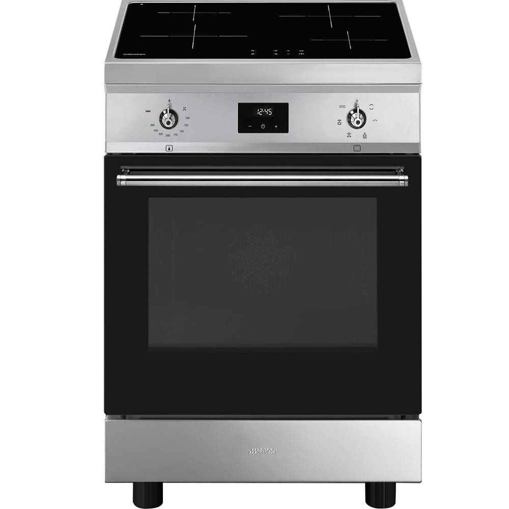 Smeg – Cocina compacta Smeg 60 cm, placa inducción y 1 horno – C6IMXT2.