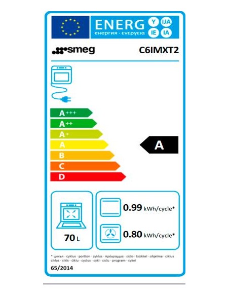 Cocina Inducción - Smeg C6IMXT2, 60...