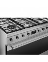 Cocina Gas y Eléctrica - SMEG C9GMX2, 90cm, Inox, 6 zonas