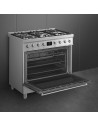 Cocina Gas y Eléctrica - SMEG C9GMX2, 90cm, Inox, 6 zonas