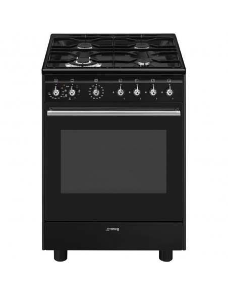 Cocina Gas - SMEG CX61GMBL, 60 cm, 4...