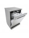 Lavavajillas Libre Instalación - LG DF141FW, 14 servicios, 46 dB, 60 cm, QuadWash, Blanco