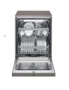Lavavajillas Libre Instalación - LG DF355FP, 14 servicios, 41 dB, 60 cm, 3ªBandeja, Inox