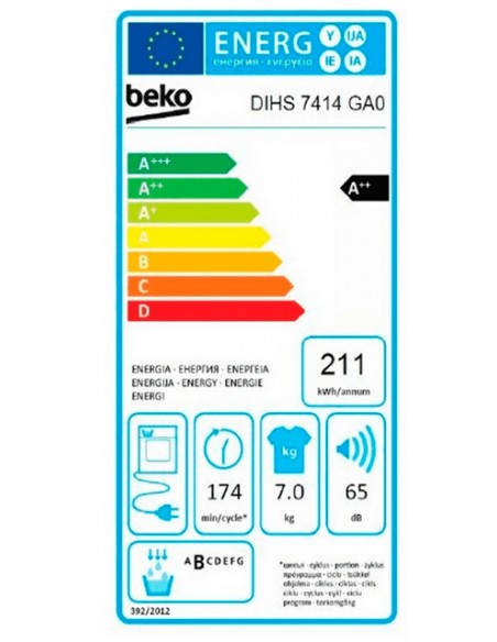Secadora Integrable - Beko DIHS 7414...