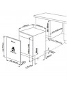Lavavajillas Integrable - Beko DIS35023, 10 servicios, 49dB, 45 cm, Eficiencia E