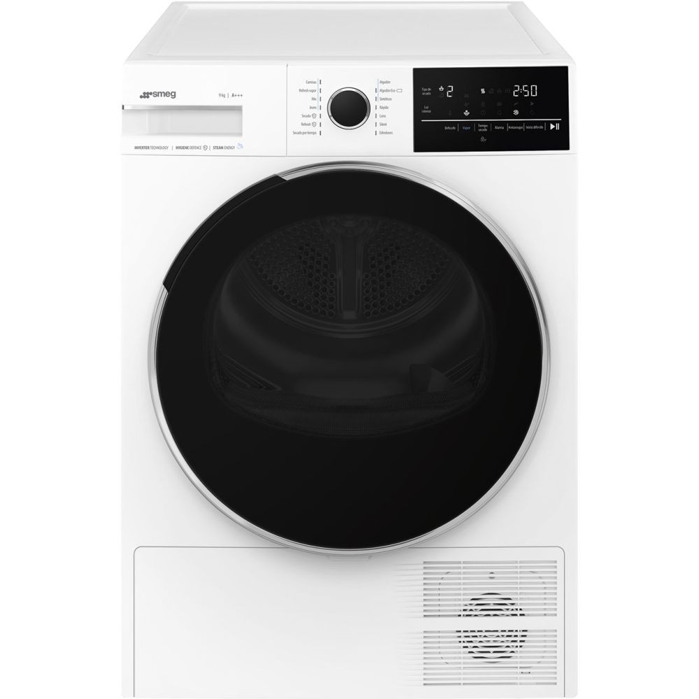 Smeg – Secadora Smeg 9 kg, Condensación, Bomba de calor – DNP93SLES.