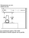 Campana Isla - Bosch DRC96AQ50, Eficiencia B, Acero Inoxidable, Techo
