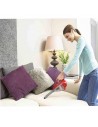 Aspirador Mano - Black + Decker DVA315J, 10,8V, Rojo y Plata
