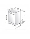 Lavavajillas Pequeño 45 cm. - Beko DVS05024X, 10 cubiertos, Eficiencia E, Inox