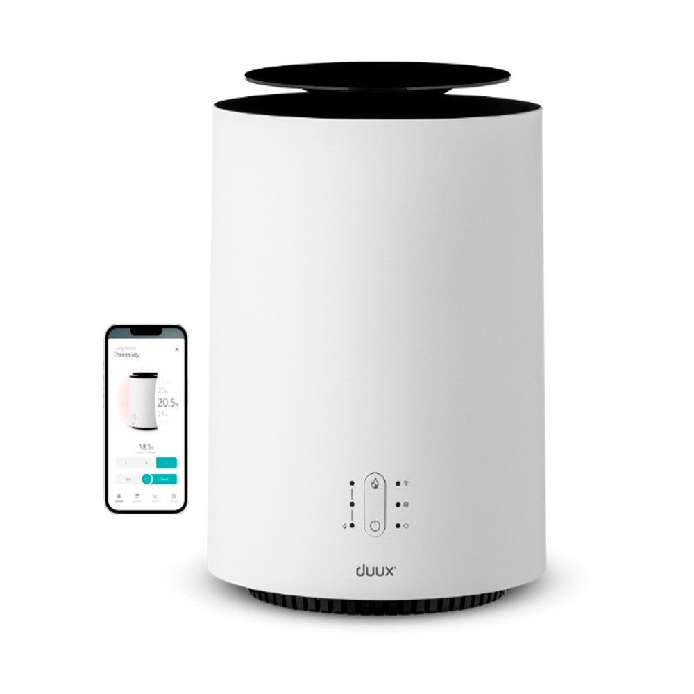 Calefactor Cerámico - Duux Theesixty 2 Smart, 1800W, 30m², Blan