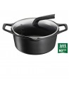 Cacerola  - Tefal Robusto, 24 cm, Tapa Incluida