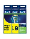 Cabezal de Cepillo de Dientes Eléctrico - Oral-B EB50RB-9 Cross Action, Nueve unidades, Blanco