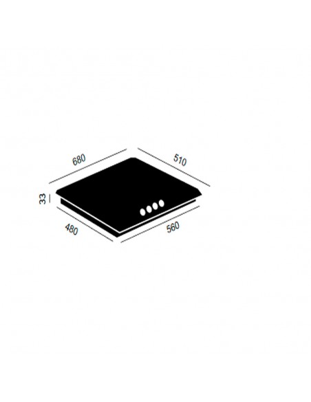Placa Gas - Vitrokitchen EN73IN,...