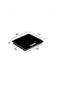 Placa Gas - Vitrokitchen EN73IN, Cinco Fuegos, 70 cm, Natural, Inyectores Gas Butano, Inox