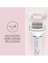 Depiladora - Panasonic ES-EY30-V503 Wet&Dry, Cabezal Flexible de 90º, Tres Velocidades, Luz Led, Doble Disco con 60 Pinzas