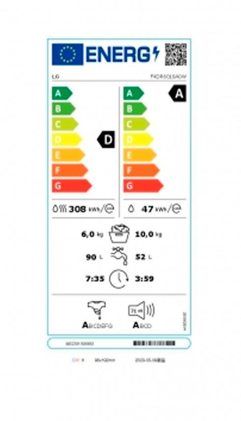 Etiqueta de Eficiencia Energética - F4DR6010A0W