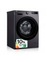 Lavadora Libre Instalación -  LG F4WR5009A6M, 9 kg, 1400 rpm, Grafito, Vapor, AI