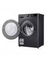 Lavadora Libre Instalación -  LG F4WR5009A6M, 9 kg, 1400 rpm, Grafito, Vapor, AI