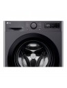 Lavadora Libre Instalación -  LG F4WR5009A6M, 9 kg, 1400 rpm, Grafito, Vapor, AI