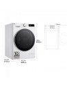 Lavadora Libre Instalación - LG F4WR6013A0W, 13 kg, 1400 rpm, Vapor, Blanco