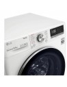 Lavadora Libre Instalación - LG F4WV7010S2W, 10,5 Kg y 1400 RPM, Vapor, Wifi, IA, Blanco