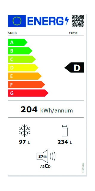 Etiqueta de Eficiencia Energética - FAB32RSV5