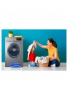 Lavadora Libre Instalación - TCL FF0914SA0ES, 9 kg, 1400 rpm, Vapor, Plata