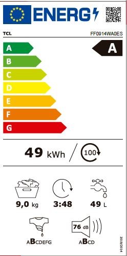 Etiqueta de Eficiencia Energética - FF0914WA0ES