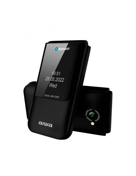 Teléfono Móvil - Aiwa FP-24, Negro