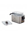Freidora -  Jata FR326E, 1,3 litros, Inox