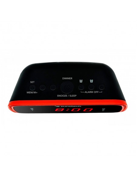 Radio Despertador - Sunstech FRD60, Rojo