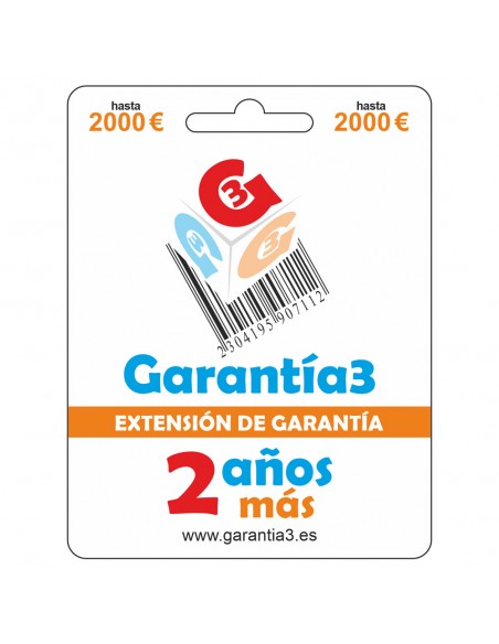 Ampliación de Garantía 3 Máximo 2000...