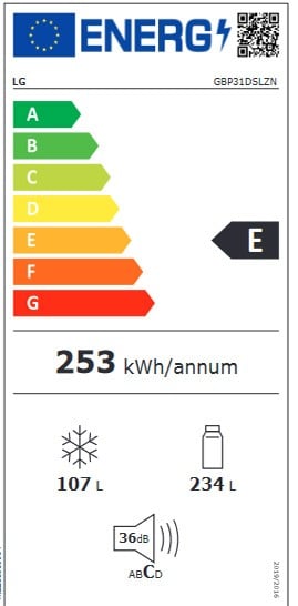 Etiqueta de Eficiencia Energética - GBP31DSLZN