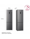 Combi Libre Instalación - LG GBP62DSXCC1, No Frost, 2.03 metros, Wi-Fi, Inox grafito antihuellas