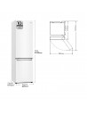 Combi Libre Instalación - LG GBP62SWNCN1, Blanco, 2,03 metros,  No-Frost